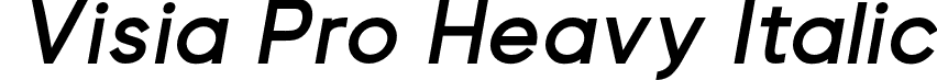 Visia Pro Heavy Italic font - VisiaPro-HeavyItalic.otf