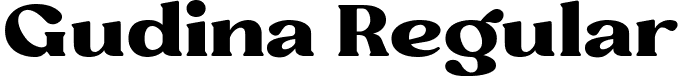 Gudina Regular font - Gudina.ttf