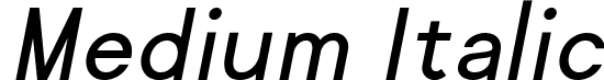 Medium Italic font - Regime-MediumOblique.ttf