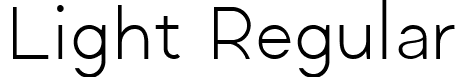 Light Regular font - Regime-Light.ttf