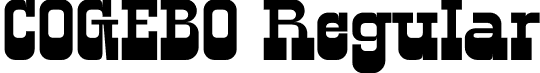 COGEBO Regular font - COGEBO.otf