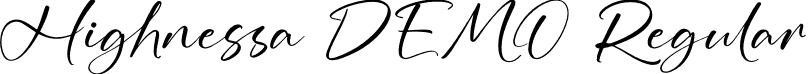 Highnessa DEMO Regular font - Highnessa DEMO.otf