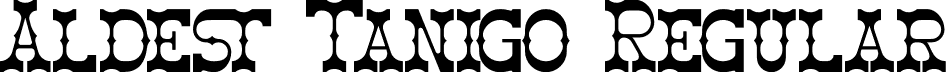 Aldest Tanigo Regular font - Aldest-Tanigo-Demo.otf