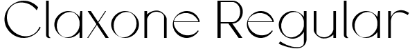 Claxone Regular font - Claxone.ttf