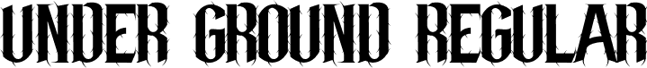 Under Ground Regular font - UnderGround-Regular.otf