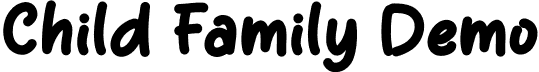 Child Family Demo font - Child-Family-Demo.otf