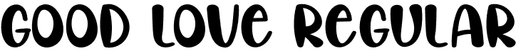 Good Love Regular font - Good-Love.otf