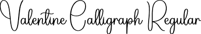 Valentine Calligraph Regular font - Valentine-Calligraph.otf