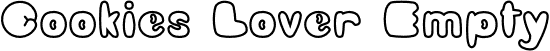 Cookies Lover Empty font - CookiesLover-Empty.otf