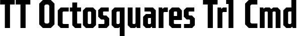 TT Octosquares Trl Cmd font - TT-Octosquares-Trial-Compressed-DemiBold.ttf