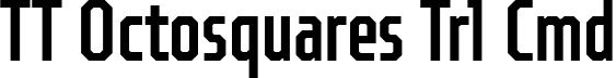 TT Octosquares Trl Cmd font - TT-Octosquares-Trial-Compressed-Medium.ttf