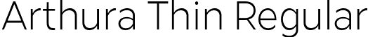 Arthura Thin Regular font - Arthura-Thin.otf