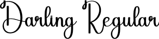 Darling Regular font - Darling.otf