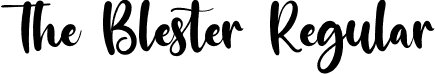 The Blester Regular font - TheBlester-ax70g.otf