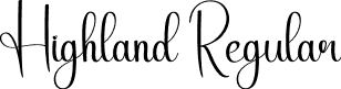 Highland Regular font - Highland.otf