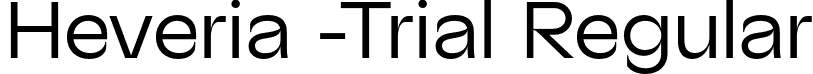 Heveria -Trial Regular font - Heveria-Regular-Trial.otf