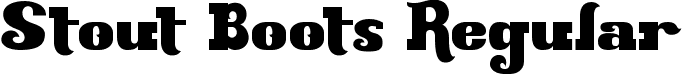 Stout Boots Regular font - Stoutboots.ttf