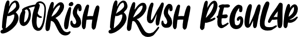 Boorish Brush Regular font - BoorishBrushRegular.otf