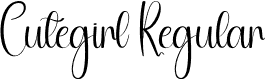 Cutegirl Regular font - Cutegirl.otf