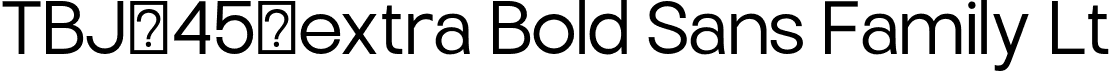 TBJ-45-extra Bold Sans Family Lt font - TBJEndgraphMini-Light.otf