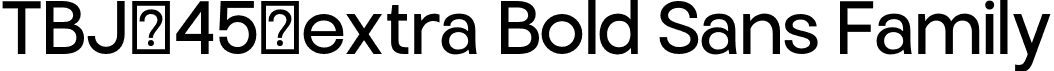 TBJ-45-extra Bold Sans Family font - TBJEndgraphMini-Regular.otf