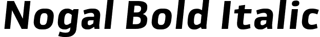 Nogal Bold Italic font - 12-Nogal-BdIt.otf