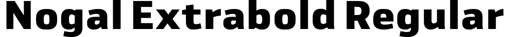 Nogal Extrabold Regular font - 13-Nogal-XtBd.otf