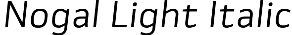 Nogal Light Italic font - 06-Nogal-LtIt.otf