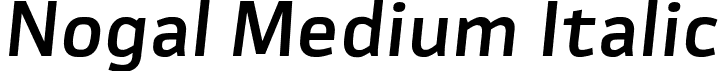 Nogal Medium Italic font - 10-Nogal-MdIt.otf