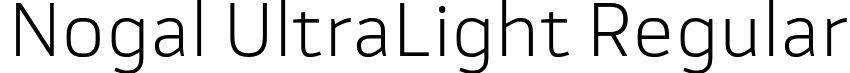 Nogal UltraLight Regular font - 03-Nogal-UlLt.otf