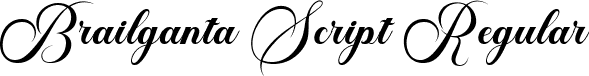 Brailganta Script Regular font - TTF.ttf