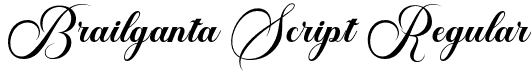 Brailganta Script Regular font - Otf.otf