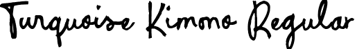 Turquoise Kimono Regular font - Turquoise Kimono.otf