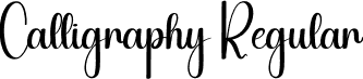 Calligraphy Regular font - Calligraphy.otf