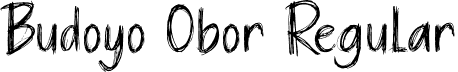 Budoyo Obor Regular font - Budoyo-Obor-Demo.otf