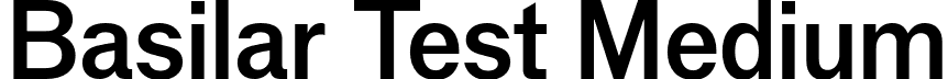 Basilar Test Medium font - BasilarTest-Medium.otf