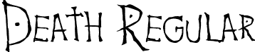 Death Regular font - Death.ttf