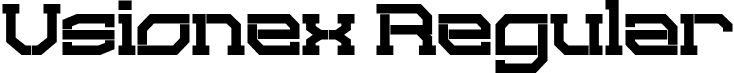 Vsionex Regular font - Vsionex.otf