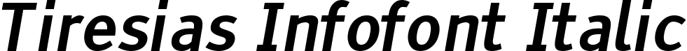 Tiresias Infofont Italic font - Tiresias_Infofont_Italic.ttf