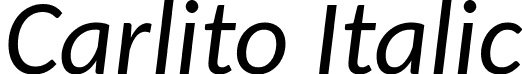 Carlito Italic font - Carlito-Italic.ttf