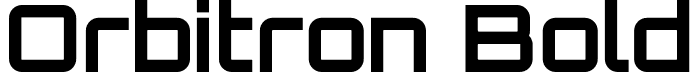 Orbitron Bold font - orbitron-bold.otf