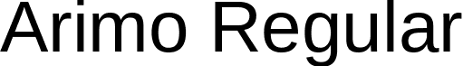 Arimo Regular font - Arimo-Regular.ttf