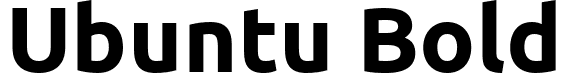 Ubuntu Bold font - Ubuntu-B.ttf