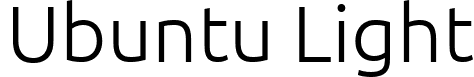 Ubuntu Light font - Ubuntu-L.ttf