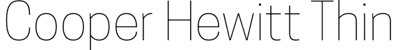 Cooper Hewitt Thin font - CooperHewitt-Thin.otf