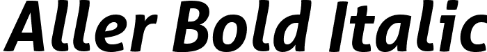 Aller Bold Italic font - Aller_BdIt.ttf