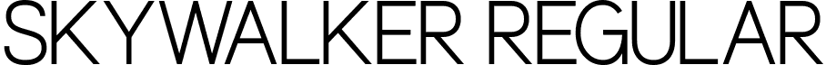 Skywalker Regular font - Skywalker.ttf