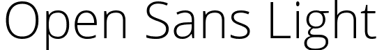 Open Sans Light font - OpenSans-Light.ttf