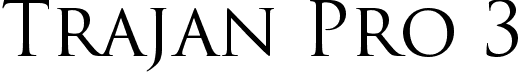 Trajan Pro 3 font - TrajanPro3Regular.ttf