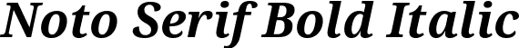 Noto Serif Bold Italic font - NotoSerif-BoldItalic.ttf